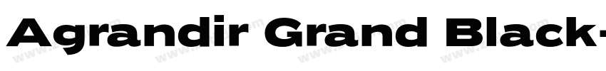 Agrandir Grand Black字体转换